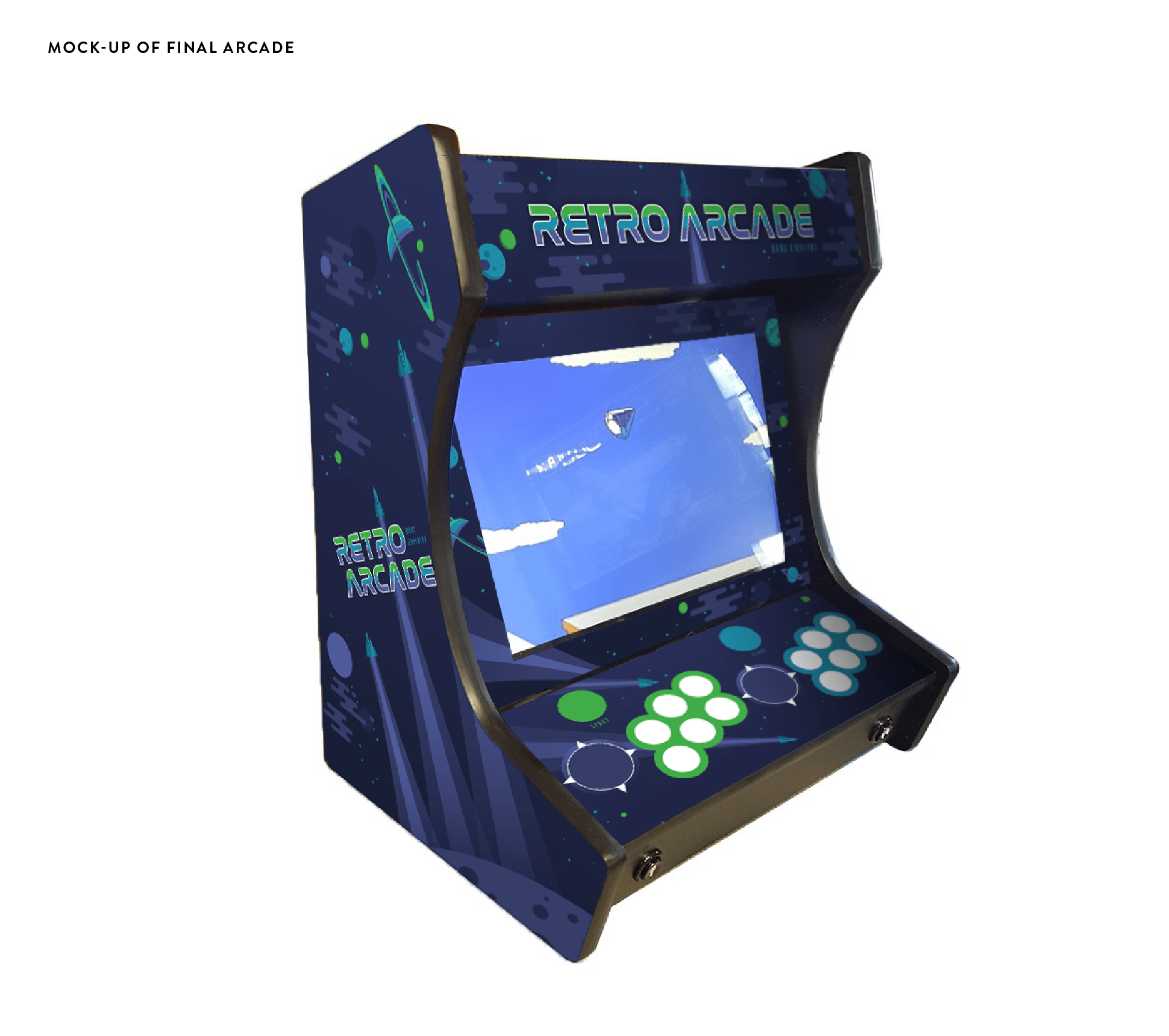 Retro Arcade Machine Mock-Up